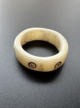 尼泊尔西藏手作复古个性牦牛骨戒指手戒民族风跑环男女款饰品6