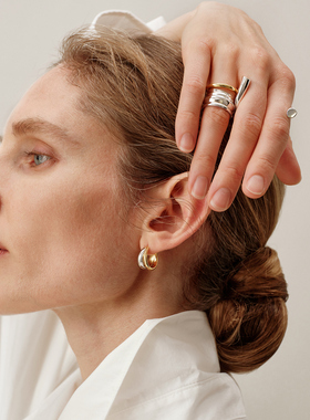 Le'Murmure18k金开口双指戒女