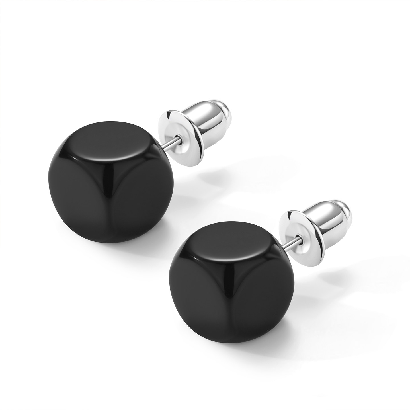 Le' Murmure 无垠宇宙 火山岩原矿稀有原石 古法纯手工黑玛瑙耳钉,淘宝优惠券,粉丝福利购,淘宝优惠卷