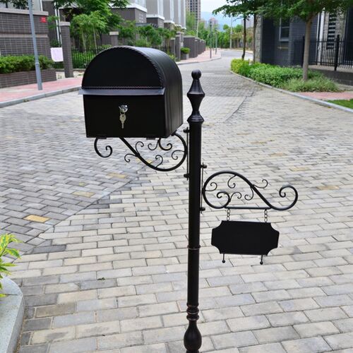家用意见箱复古信件大号挂墙邮筒定制不锈钢小区信报箱防雨室外 - 图2