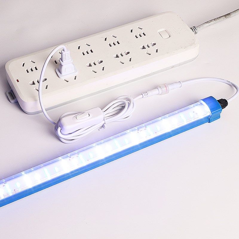 海鲜池专用灯鱼缸鱼池水产蓝色照明直插式免安装防水长条led灯管,淘宝优惠券,粉丝福利购,淘宝优惠卷