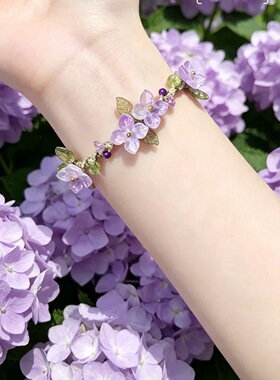 无尽夏手绳森系小清新手链女花朵