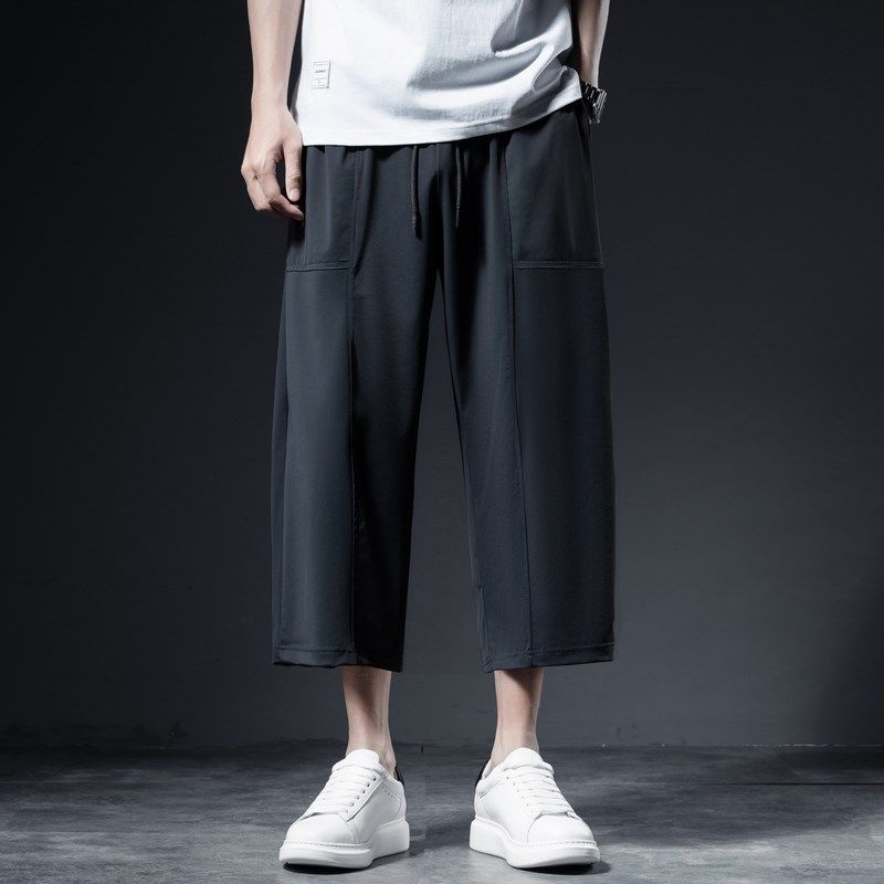 七分裤八分裤男士冰丝运动裤五分短裤夏季宽松弹力加肥加大码卫裤,淘宝优惠券,粉丝福利购,淘宝优惠卷