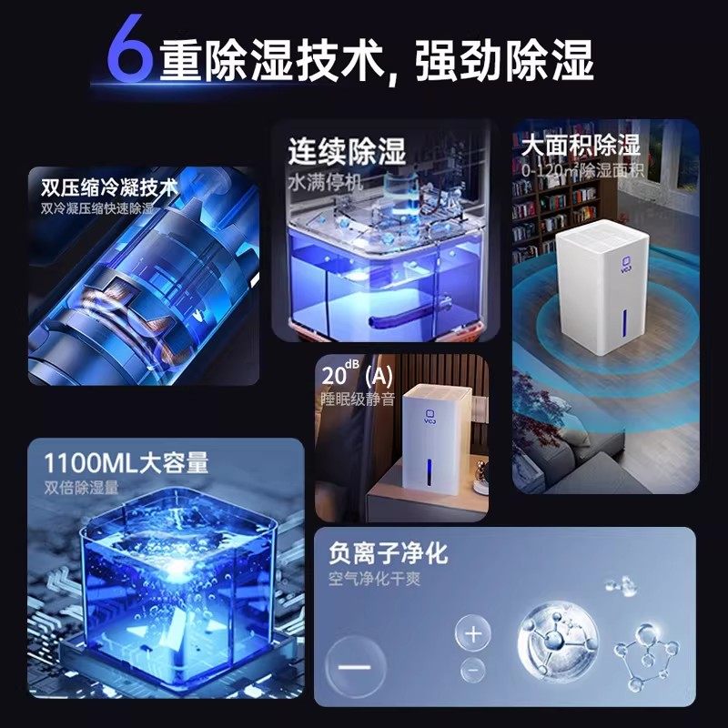 德国除湿机家用卧室内除湿器地下室吸湿器去湿干燥110v小型抽湿机,淘宝优惠券,粉丝福利购,淘宝优惠卷