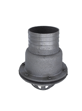 自吸水泵底阀止回阀配件1.5寸2 3寸进水管过滤网花篮头铸铁莲蓬头