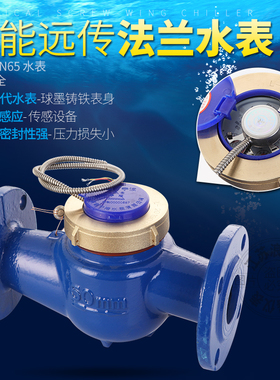 直销小口径热水智能脉冲式MODBUS通讯协议RS485模块法兰远传水表
