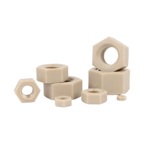 PEEK耐酸碱绝缘树脂螺丝母高强度尼龙塑料六角螺母锁紧螺丝帽大全 - 图2