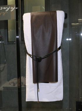 样板间卫生间浴室淋浴房装饰毛巾浴巾方巾套装洗手台马桶卫浴摆件