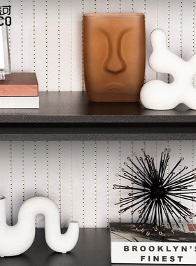 现代简约艺术摆件电视柜玄关酒柜装D饰品办公室客厅高级感创意软