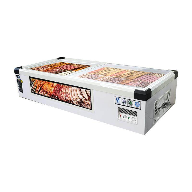 台式冷藏展示柜商用小型保鲜冷冻冰柜烧烤串串移动三轮车摆摊冰箱,淘宝优惠券,粉丝福利购,淘宝优惠卷