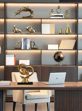 商务摆件现代轻奢办公室桌面摆设客厅酒柜装饰品