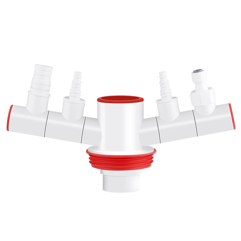 Kitchen sewer pipe three-way anti-odor artifact dishwasher water purifier filter drain pipe multi-functional joint