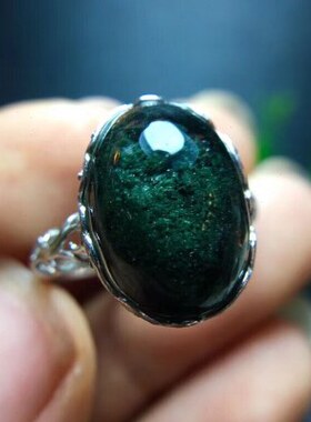 天然水晶戒指女碧玺欧泊蓝月光粉红托帕石榴石绿幽灵紫黄水晶玛瑙