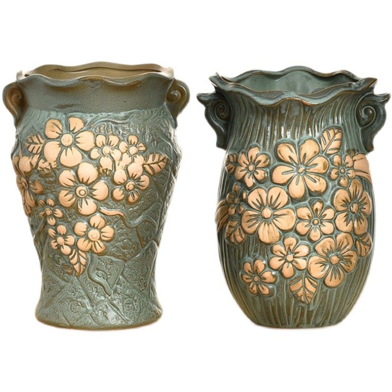 多肉花盆大号老庄特价清仓创意复古大口径粗陶透气陶瓷肉肉植物盆,淘宝优惠券,粉丝福利购,淘宝优惠卷