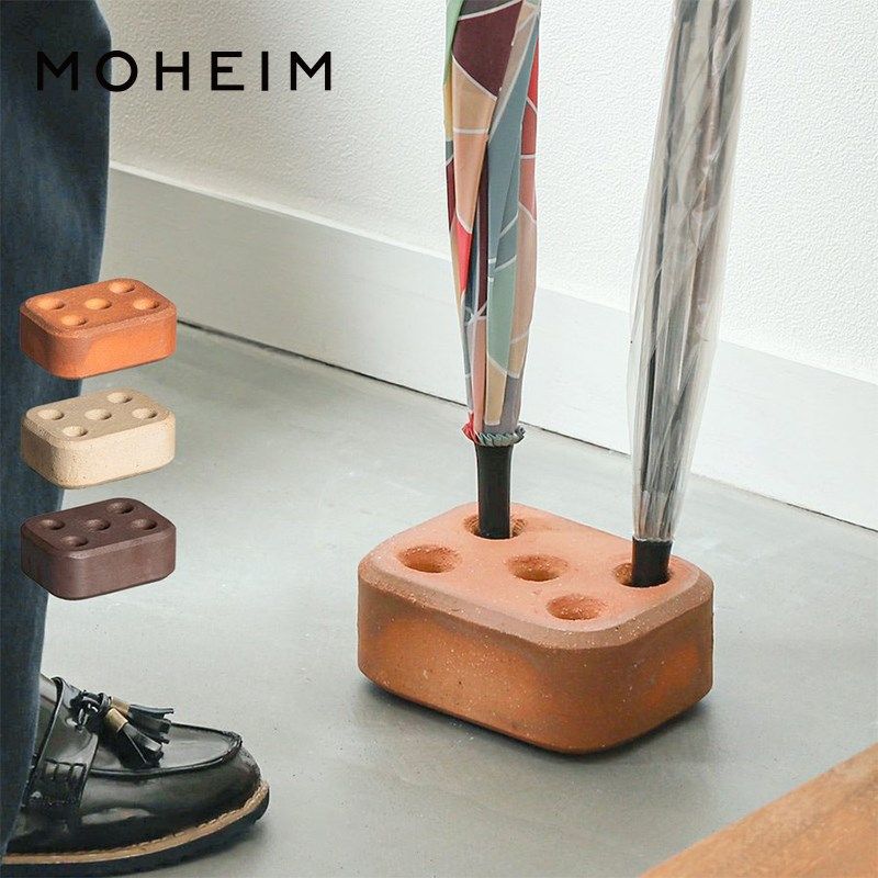 日本MOHEIM创意砖块形多孔伞架支架雨伞收纳架家用门口置伞架酒店,淘宝优惠券,粉丝福利购,淘宝优惠卷