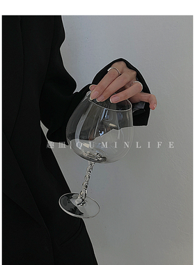 Qumin 唯有心之所向,才能岁月静好 扭挺高脚杯鸡尾酒杯仙女高脚杯