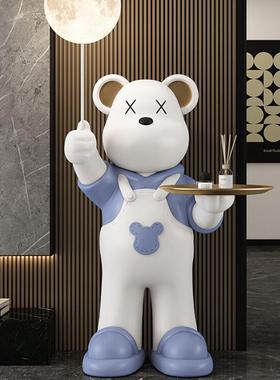 暴力地熊大摆件暴力熊布厅落家灯电视柜沙发旁居装饰品乔迁搬家客