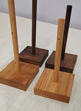 橡木黑胡桃木底座diy手工圣诞树小制作材料木头方块