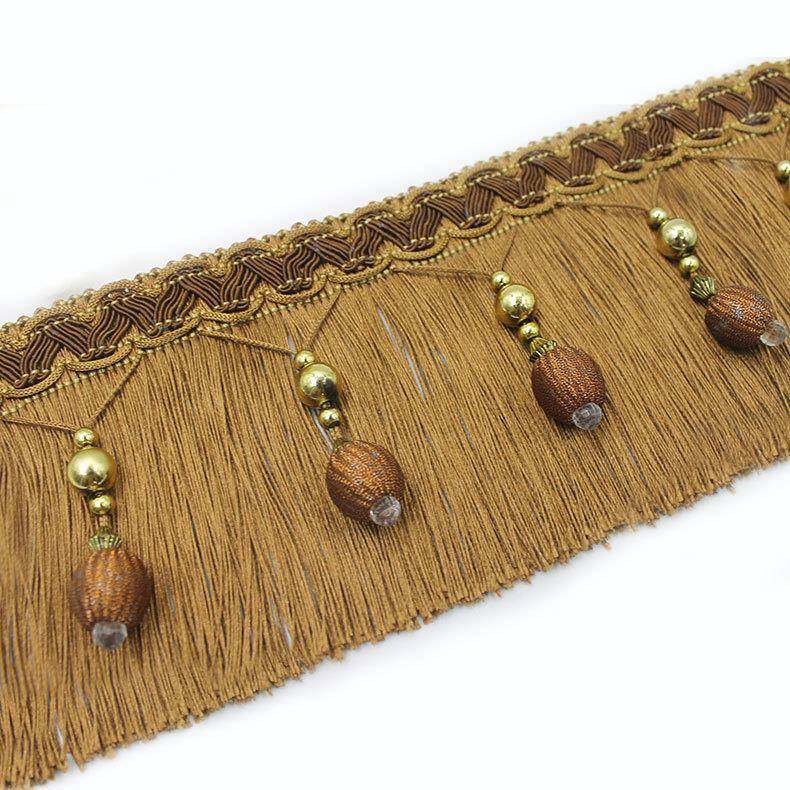 青峰窗饰金珠牛筋龙须窗帘排纱花边沙发幔头辅料手工欧式花边,淘宝优惠券,粉丝福利购,淘宝优惠卷