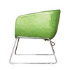 HFC-317 Semi-circular Leisure Chair Negotiation Living Room Single Sofa Customized Color Fabric Sales