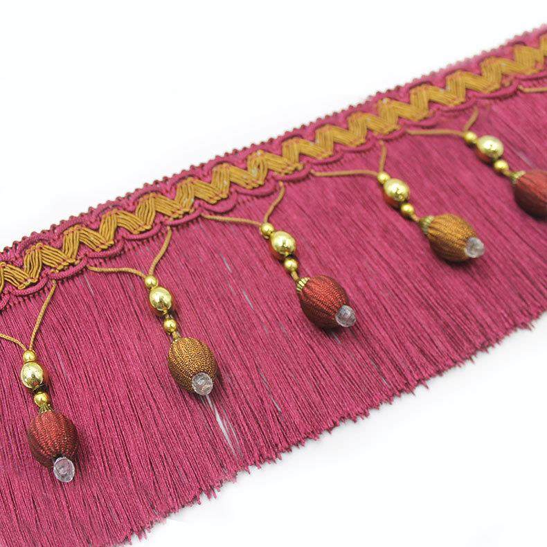 青峰窗饰金珠牛筋龙须窗帘排纱花边沙发幔头辅料手工欧式花边,淘宝优惠券,粉丝福利购,淘宝优惠卷