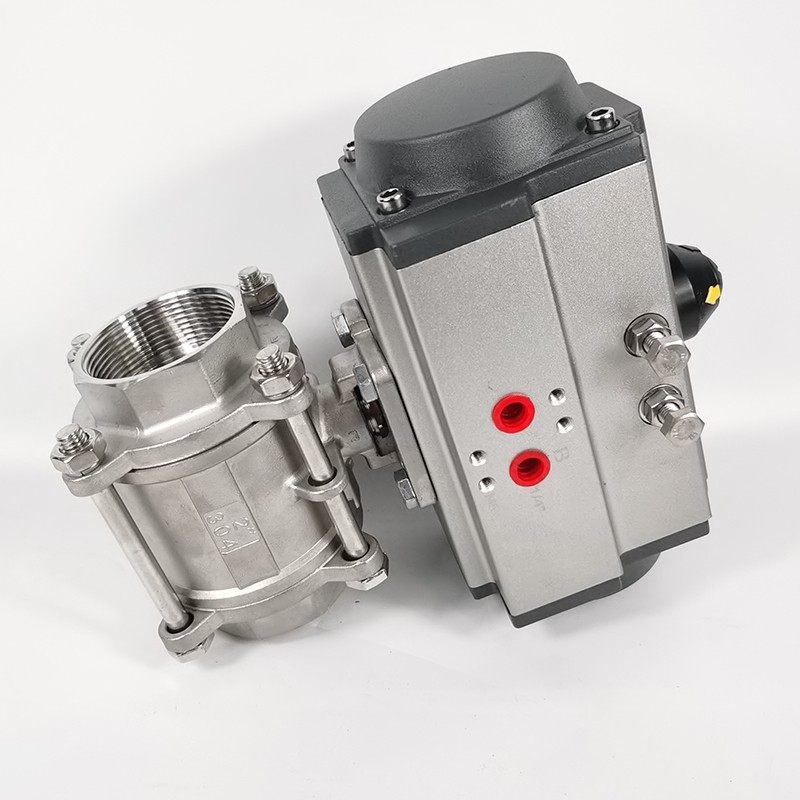 气动丝扣球阀Q611F-16不锈钢304三片式螺纹口dn25 32 40 50 60 80,淘宝优惠券,粉丝福利购,淘宝优惠卷