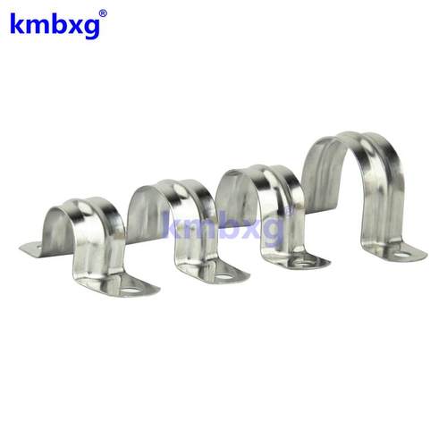 kmbxg 304不锈钢骑马卡 管卡管夹 水管U型卡 管支架 欧姆喉箍卡箍 - 图2