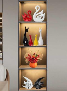 现家居摆件书柜办公品F87SHH65室轻奢客厅玄关餐边电柜子装饰视代