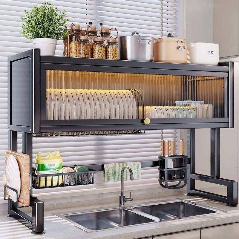 厨房台水槽洗碗置物架碗碟水池门防00102336尘碗面柜收多纳功能柜,淘宝优惠券,粉丝福利购,淘宝优惠卷