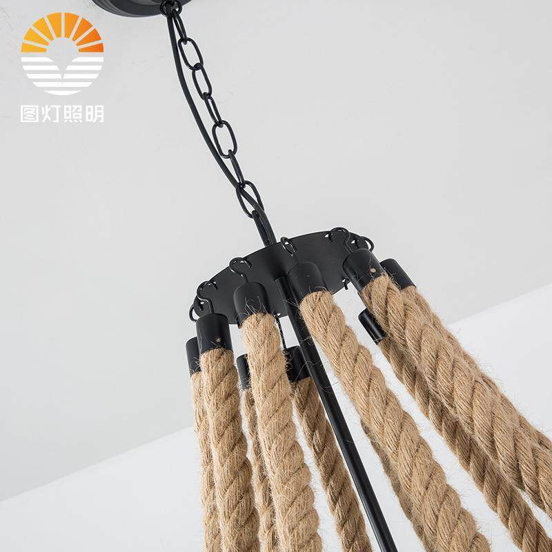 美式o复古铁2020-09艺灯客厅餐厅lf工业风服装店t网吊咖酒吧麻绳,淘宝优惠券,粉丝福利购,淘宝优惠卷