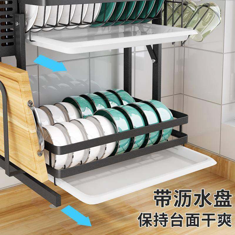 不锈钢厨房置物架碗碟碗盘收纳架沥水架多功能放碗架碗筷碗柜壁挂,淘宝优惠券,粉丝福利购,淘宝优惠卷