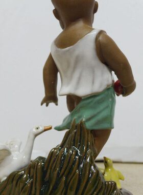 石湾陶瓷工艺品艺术生日礼物摆件 童趣 饰品人物艺术家居摆设礼品