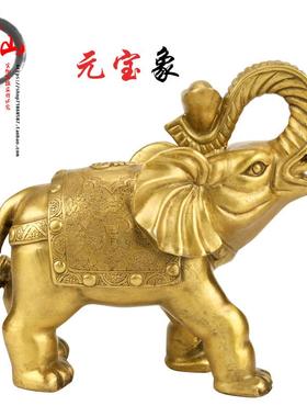 铜大象摆件一对吸水象铜象工艺品店Z铺家居摆件