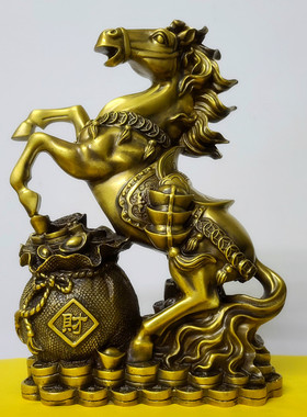 铜马摆件招财马摆m件马到成功家居办公室装饰品摆饰饰品工艺品