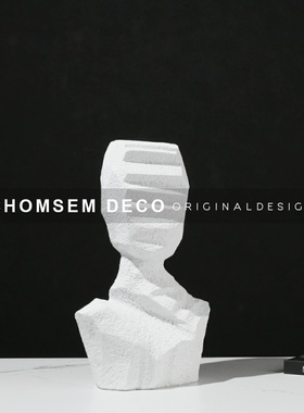 现代轻奢软d装饰品样板间人物雕塑摆件售楼处家居书房简约桌面摆