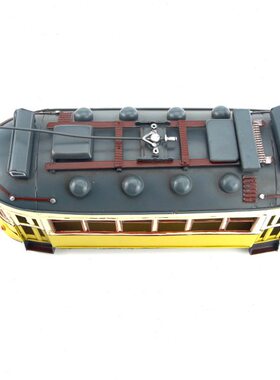 复古铁艺葡萄牙里斯本有轨电车模型手工桌面摆件创意软装装饰品