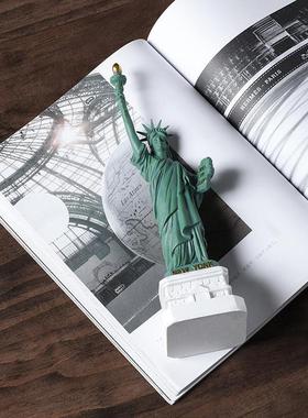 创意家居装饰工艺品模型摆件客厅办公室自由女神雕像酒柜树脂工艺