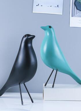 树脂工艺品伊姆斯小鸟摆件 北欧ins家居装饰节日客厅玄关酒柜摆设