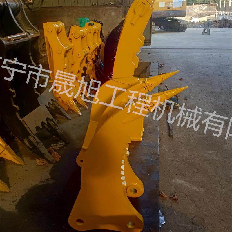 45/50/55轴双钩挖机用双钩松土器挖树根挖树墩加厚加宽冻土裂土器,淘宝优惠券,粉丝福利购,淘宝优惠卷