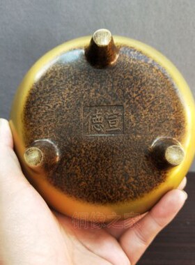 香炉纯铜大号供佛檀香焚香茶道家用室内线香插宣德炉