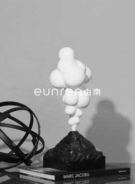 北欧创意抽象山爆发脂摆件CFC树厅客家居客厅桌面房间火摆设软装