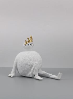 现代简IHD约泡国王泡塑大摆件软饰品装售楼处玄雕关家居人物工艺