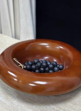 意式创意简中古饰果盘法式品枣红果盘原型样板房客厅约QXT茶几装