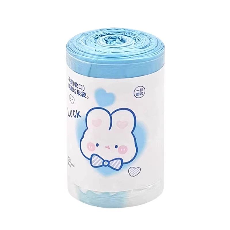 蓝心兔自动收口垃圾袋医用易撕加厚大卷高颜值手提抽绳垃圾袋,淘宝优惠券,粉丝福利购,淘宝优惠卷