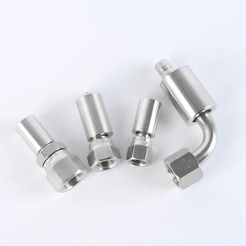 不锈钢高压油管接头扣压式三件套液压胶管接头宝塔油管螺纹接头,淘宝优惠券,粉丝福利购,淘宝优惠卷