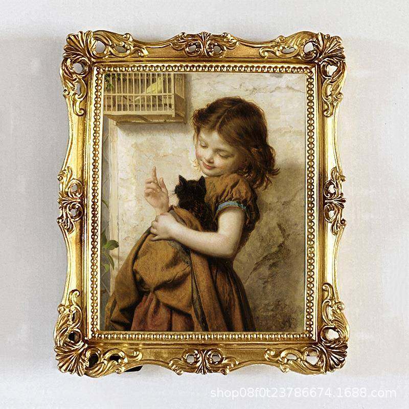 复古雕花装饰摆台欧式相框法式树脂挂墙装饰画框床头挂画民宿风格,淘宝优惠券,粉丝福利购,淘宝优惠卷
