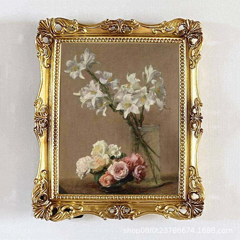 复古雕花装饰摆台欧式相框法式树脂挂墙装饰画框床头挂画民宿风格,淘宝优惠券,粉丝福利购,淘宝优惠卷