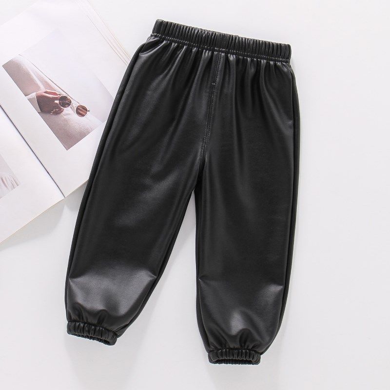 女童加绒皮裤一体绒裤子秋冬款儿童冬季长裤男孩宝宝薄绒休闲裤子,淘宝优惠券,粉丝福利购,淘宝优惠卷