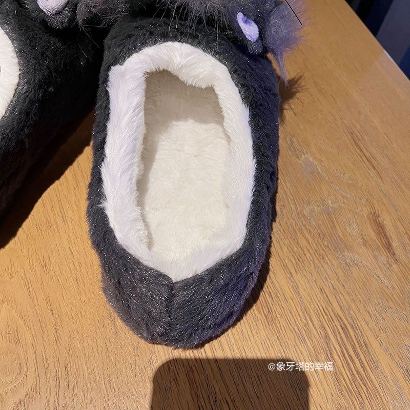 可爱坏猫咪家居室内地板拖秋冬保暖半包跟棉拖鞋少女心毛绒拖鞋女,淘宝优惠券,粉丝福利购,淘宝优惠卷