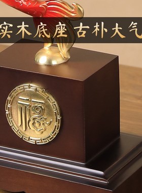 年年有余招财铜鱼摆件客厅玄关酒柜电视柜工艺品家居装饰乔迁礼品